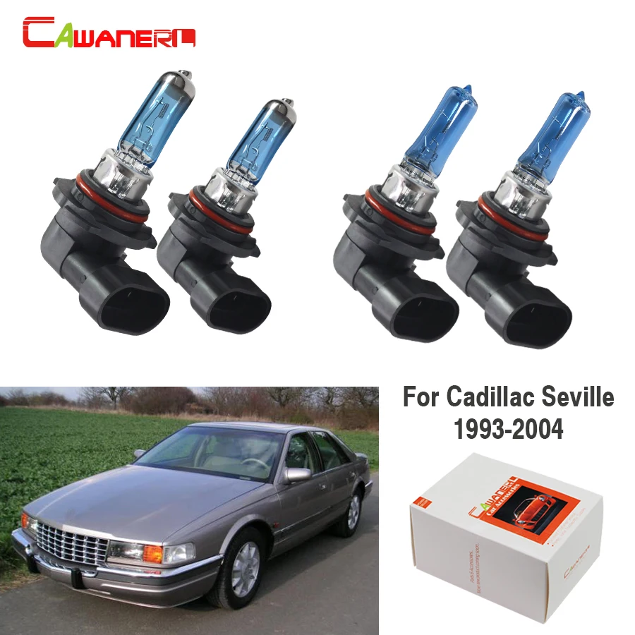 

Cawanerl 4 Pieces 9005 HB3 9006 HB4 100W Halogen Bulb 4300K 12V For Cadillac Seville 1993-2004 Car Light Headlight High Low Beam