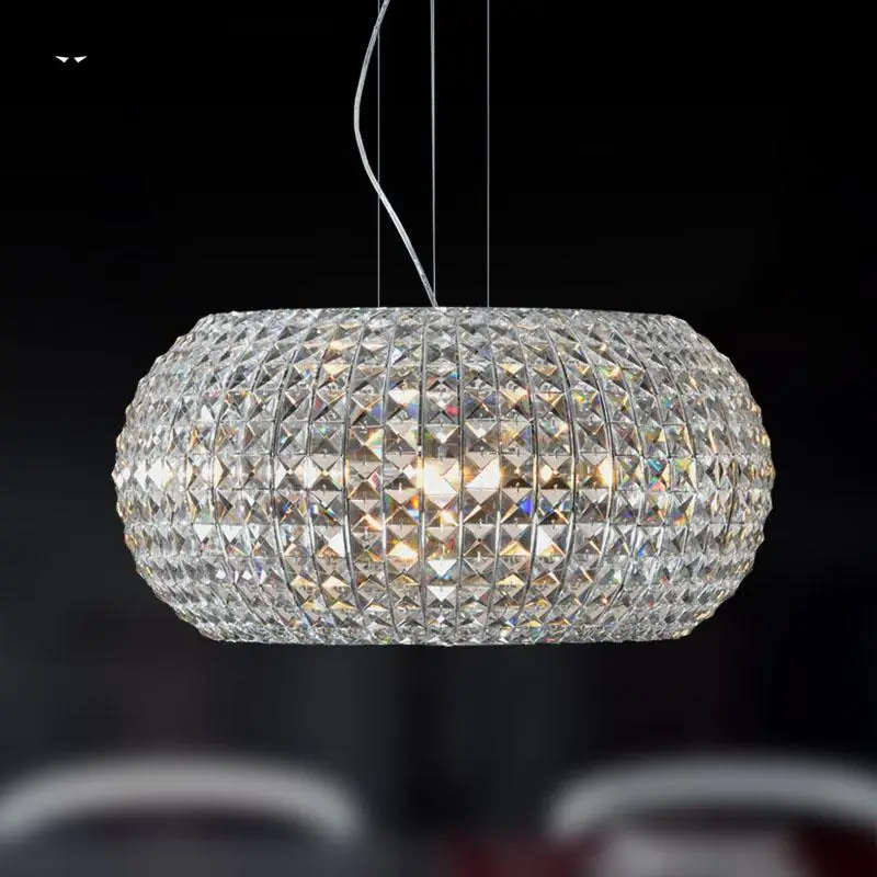 40/50cm Round Pumpkin Crystal Pendant Light Fixture Nordic European Creative Hanging Ceiling Lamp Lustre Foyer Dining Table Room
40/50cm Round Pumpkin Crystal Pendant Light Fixture Nordic European Creative Hanging Ceiling Lamp Lustre Foyer Dining Table Room
