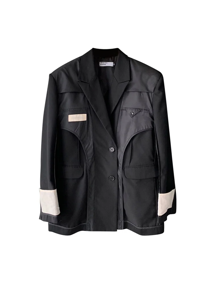 XS-XL!!Homemade men's and women's new deconstructionist niche design neutral fitted hand-hemmed blazer.
XS-XL!!Homemade men's and women's new deconstructionist niche design neutral fitted hand-hemmed blazer.