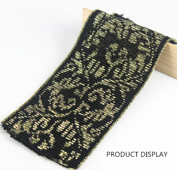 58mm Black Gold Elastic Stretch Ribbon Tape Trim Band Strap Webbing Applique Sewing Supplies cinta for Costume Belt 20y/T1173
58mm Black Gold Elastic Stretch Ribbon Tape Trim Band Strap Webbing Applique Sewing Supplies cinta for Costume Belt 20y/T1173