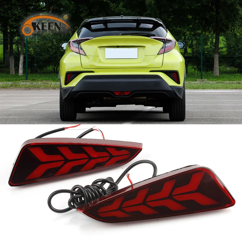OKEEN 2 шт. автомобильный Светодиодный отражатель для заднего бампера для Toyota CHR CH-R IZOA 2017 2018 противотумансветильник фонарь для вождения красны...
OKEEN 2 шт. автомобильный Светодиодный отражатель для заднего бампера для Toyota CHR CH-R IZOA 2017 2018 противотумансветильник фонарь для вождения красны...