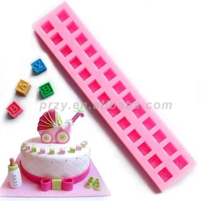 PRZY Fondant Cake Mold Silicone Molds Letter Blocks for Cake Decorations Aroma Stone Moulds Silicone Rubber Eco-friendly 001
PRZY Fondant Cake Mold Silicone Molds Letter Blocks for Cake Decorations Aroma Stone Moulds Silicone Rubber Eco-friendly 001