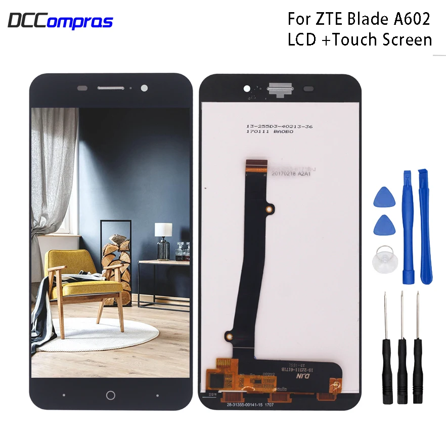 For ZTE Blade A602 LCD Display Touch Screen Digitizer Replacement For ZTE Blade BA602 Screen LCD Display Phone Parts Free Tools
For ZTE Blade A602 LCD Display Touch Screen Digitizer Replacement For ZTE Blade BA602 Screen LCD Display Phone Parts Free Tools