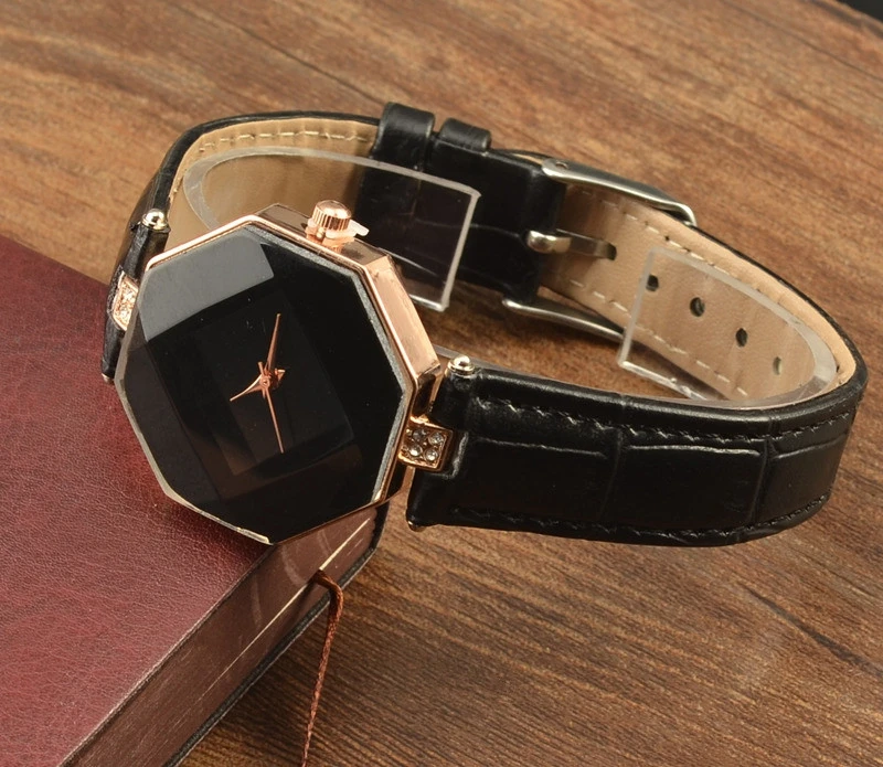 Women Watches Gem Cut Geometry Crystal Leather Quartz Wristwatch Relogio Feminino Fashion Dress Watch Ladies Gifts Clock Relojes
Women Watches Gem Cut Geometry Crystal Leather Quartz Wristwatch Relogio Feminino Fashion Dress Watch Ladies Gifts Clock Relojes