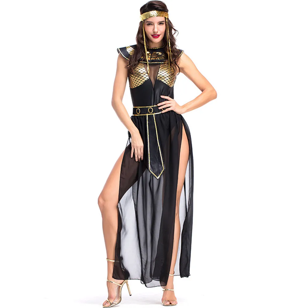 Carnival Party Halloween Egyptian Cleopatra Costume Women Adult Egypt Queen Cosplay Costumes Sexy Golden Fancy Dress
Carnival Party Halloween Egyptian Cleopatra Costume Women Adult Egypt Queen Cosplay Costumes Sexy Golden Fancy Dress