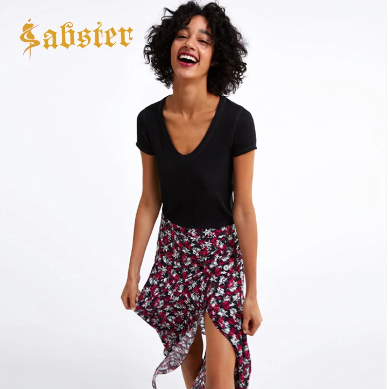 Summer New Women T shirt Simple European And American Style Tops Short-Sleeved V-neck Slim Women's T-shirt XZ454
Summer New Women T shirt Simple European And American Style Tops Short-Sleeved V-neck Slim Women's T-shirt XZ454