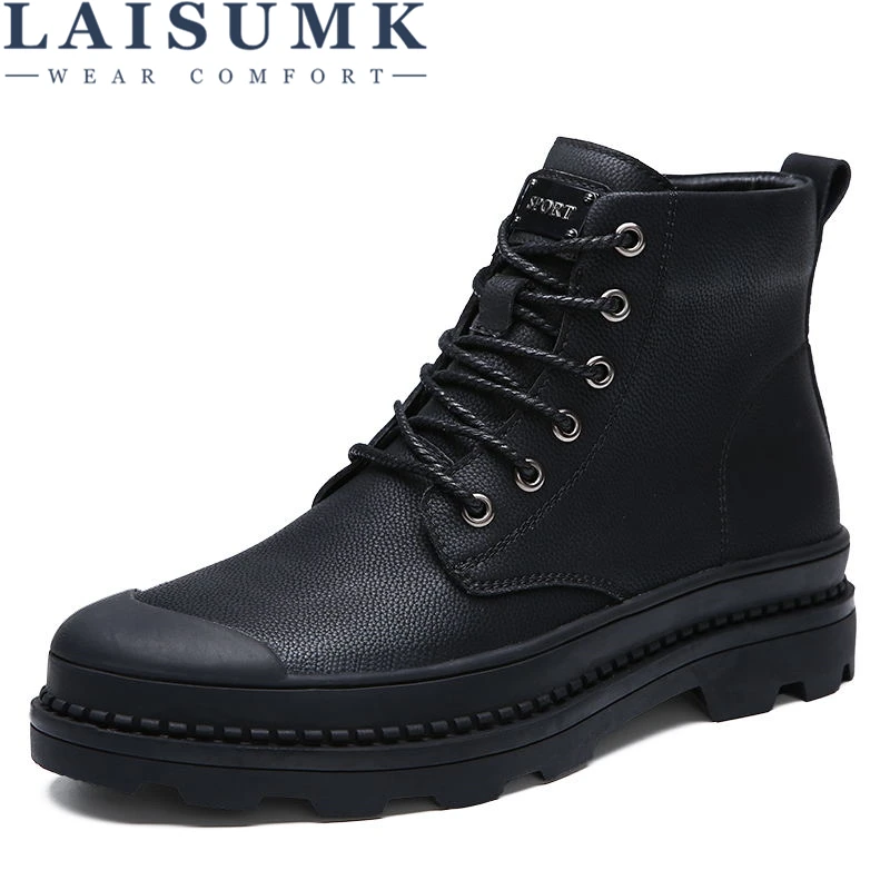 LAISUMK Genuine Leather Men Boots Autumn Winter Ankle Boots Fashion Footwear Lace Up Shoes Mens High Quality Vintage Males Shoes
LAISUMK Genuine Leather Men Boots Autumn Winter Ankle Boots Fashion Footwear Lace Up Shoes Mens High Quality Vintage Males Shoes