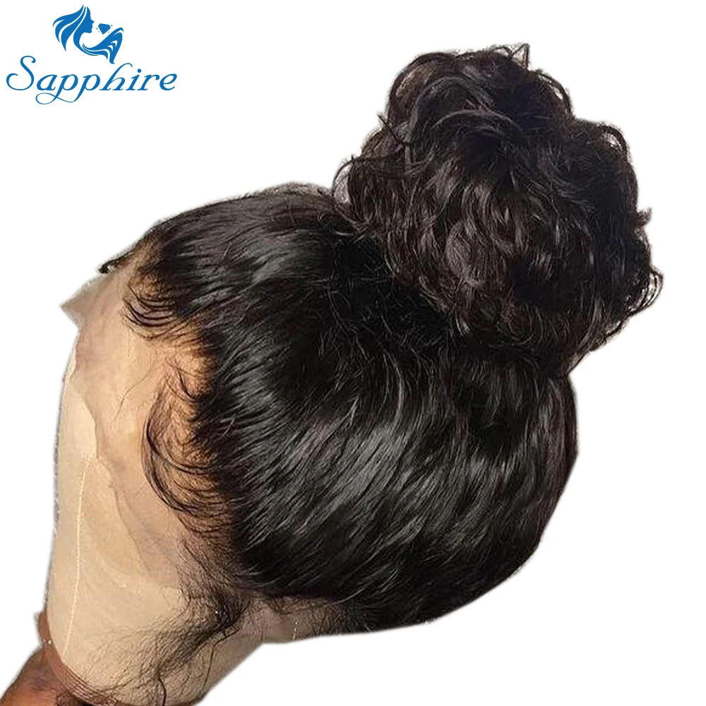 Сапфир 360 парики из натуральных волос на фронтальной основе парик кружева прямые