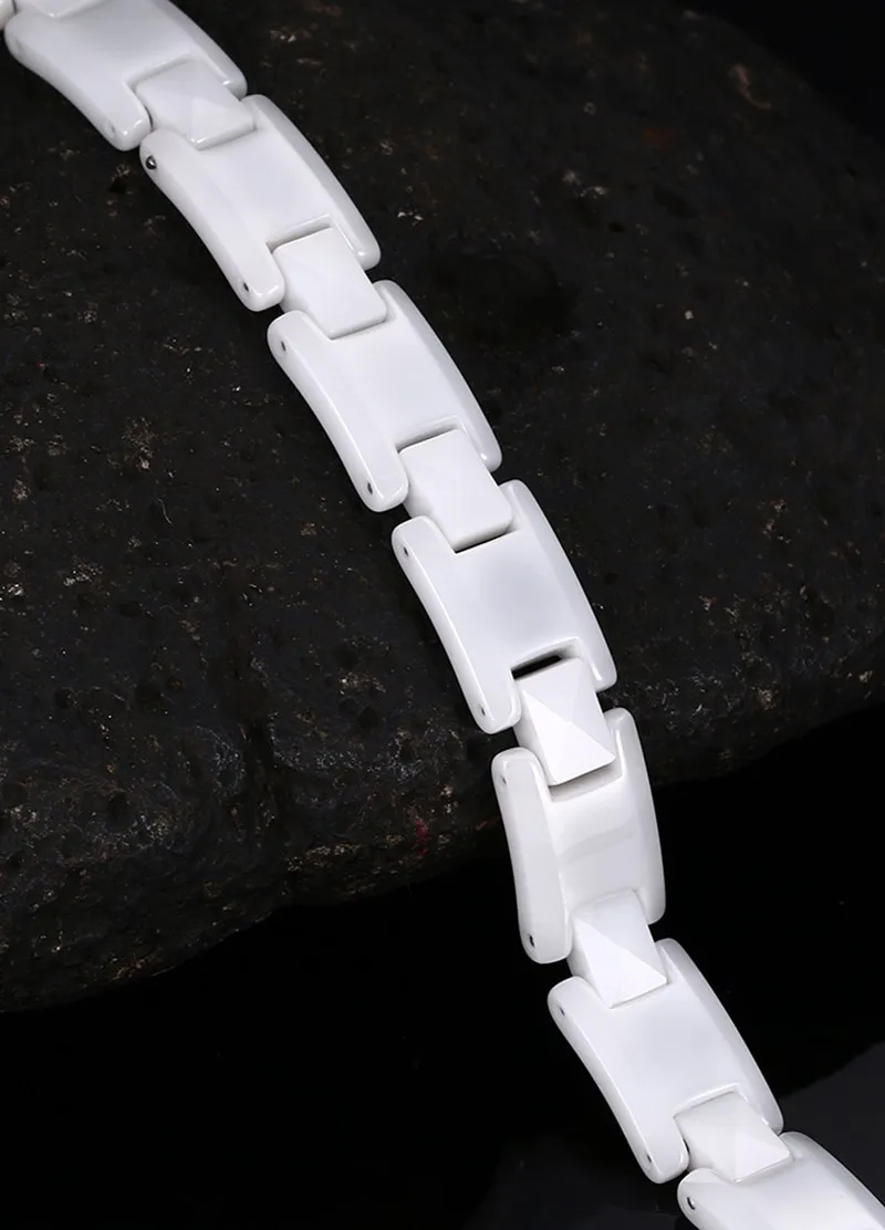 Top Quality White Color Ceramic Bracelets For Women Black Hematite Charm Female Bangles Bracelets Ladies
Top Quality White Color Ceramic Bracelets For Women Black Hematite Charm Female Bangles Bracelets Ladies