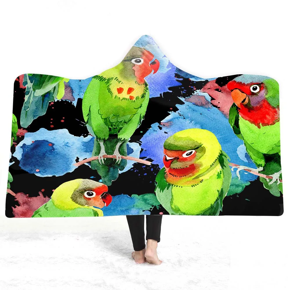 Free shipping Gift Tropical Plant Flower Parrot Toucan Bird Pattern Hooded Blanket Adults Kids Warm Fleece Travel Sofa Throw
Free shipping Gift Tropical Plant Flower Parrot Toucan Bird Pattern Hooded Blanket Adults Kids Warm Fleece Travel Sofa Throw