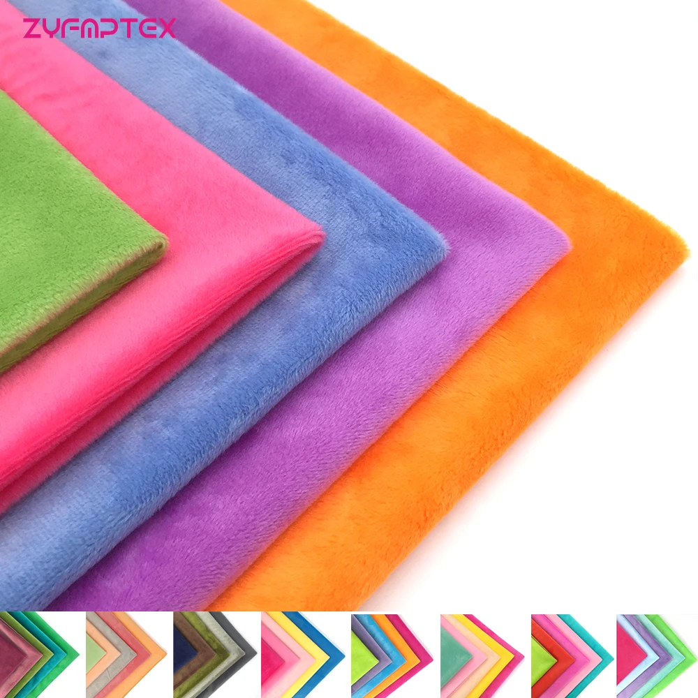 ZYFMPTEX 45x50 см 5 шт./лот 100 полиэфирная ткань 1 мм ворс Minky плюшевая для сделай сам шитье