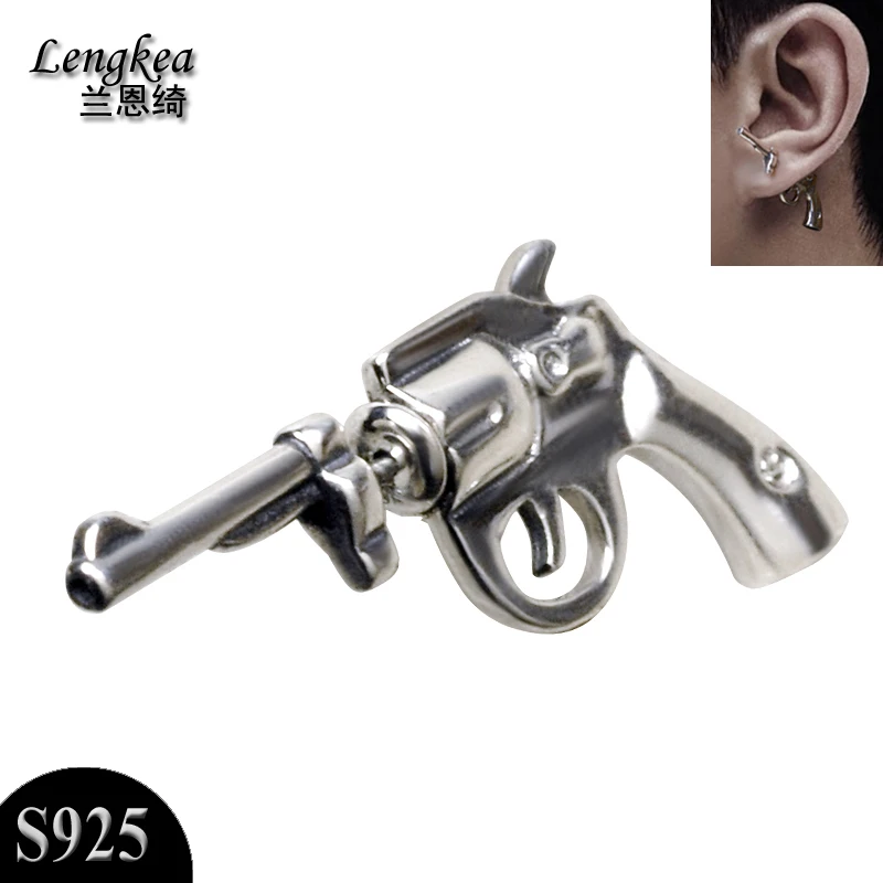 Men earrings 925 sterling silver earrings stud earrings vintage pistol model fashion men jewelry piercing charms trinket
Men earrings 925 sterling silver earrings stud earrings vintage pistol model fashion men jewelry piercing charms trinket