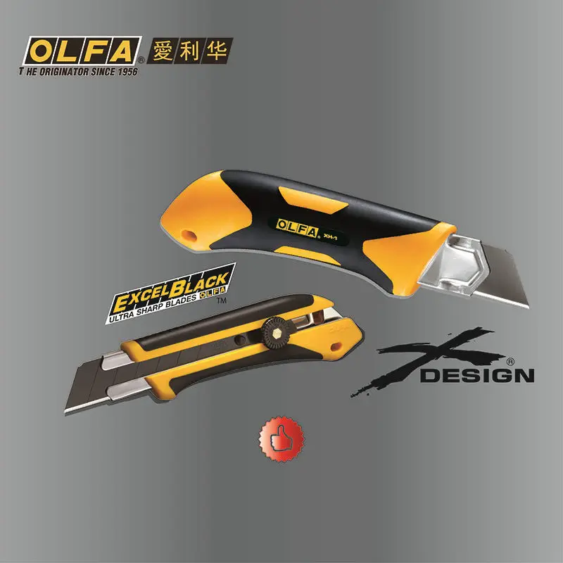 OLFA 25mm Extra Heavy-Duty Fiberglass Rubber Grip Utility Knife XH-1 XH-AL Stainless steel blade HB-5B HBB-5B
OLFA 25mm Extra Heavy-Duty Fiberglass Rubber Grip Utility Knife XH-1 XH-AL Stainless steel blade HB-5B HBB-5B