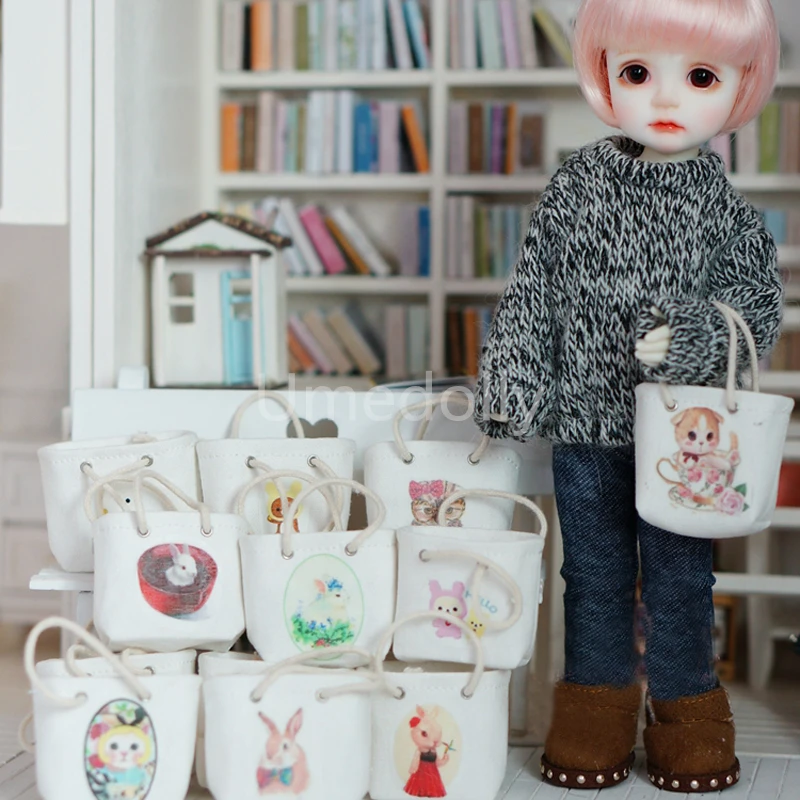 2 шт./партия 1/6 миниатюрный мультяшный узор сумка Аксессуары для BJD Blyth Pullip кукла