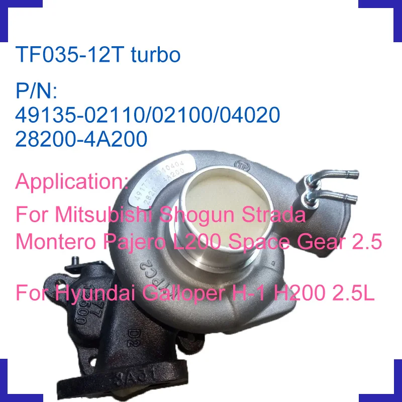 Engine turbo charger turbocharger kit 49135-02110 49135-02100 for Mitsubishi Shogun Strada Monerto Pajero L200 Space Gear 2.5L
Engine turbo charger turbocharger kit 49135-02110 49135-02100 for Mitsubishi Shogun Strada Monerto Pajero L200 Space Gear 2.5L