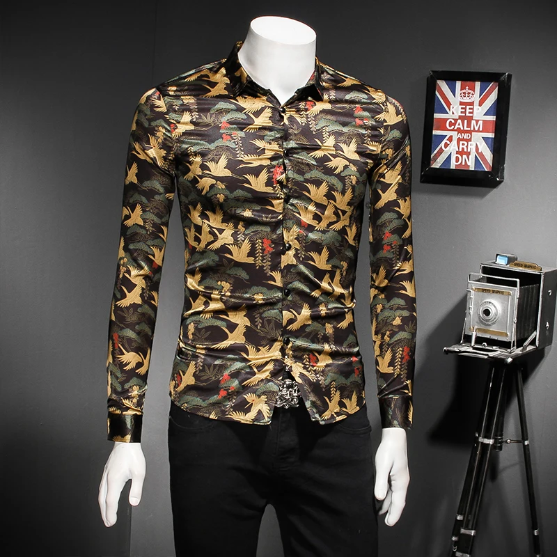 Loldeal 2018 new fashion flower printed long sleeve shirts men camisa male slim flower shirts vintage No hot Casual Men Shirt
Loldeal 2018 new fashion flower printed long sleeve shirts men camisa male slim flower shirts vintage No hot Casual Men Shirt