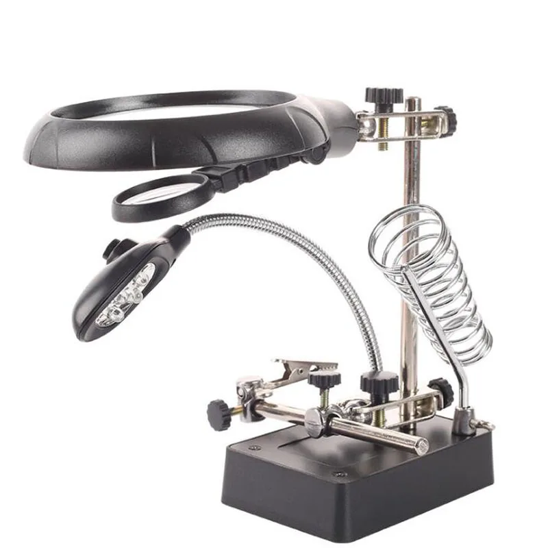 Welding Magnifier 5 LED Auxiliary Clip Magnifier 3 In1 Hand Soldering Bracket Magnifier Motherboard Repair Workbench
Welding Magnifier 5 LED Auxiliary Clip Magnifier 3 In1 Hand Soldering Bracket Magnifier Motherboard Repair Workbench