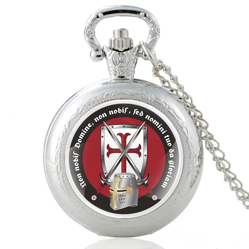 Silver Knight Templar Quartz Pocket Watch Vintage Men Women Cross Steampunk Pendant Necklace Clock Gift
Silver Knight Templar Quartz Pocket Watch Vintage Men Women Cross Steampunk Pendant Necklace Clock Gift