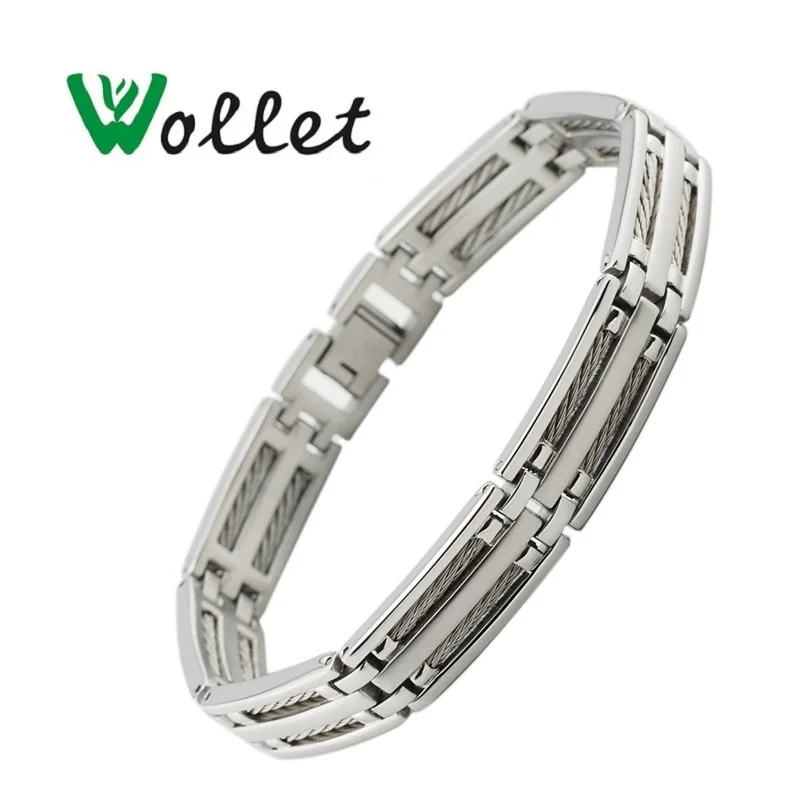 Wollet Jewelry Stainless Steel Bracelet Bangle for Men Silver Color Fashion 21.5cm
Wollet Jewelry Stainless Steel Bracelet Bangle for Men Silver Color Fashion 21.5cm