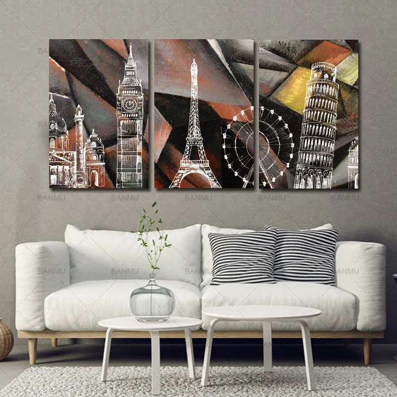 Canvas Painting Wall Art Pictures 3 Panels print on abstract building Home Decorative Living Room Paint On Canvas No Frame
Canvas Painting Wall Art Pictures 3 Panels print on abstract building Home Decorative Living Room Paint On Canvas No Frame