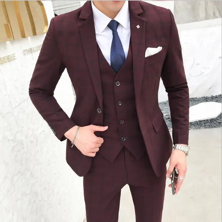 Plus Size S-5XL High Quality Plaid Single Breasted Blue Gary Casual Suits Men,men's Wedding Dress,Business Party Blazers Suits
Plus Size S-5XL High Quality Plaid Single Breasted Blue Gary Casual Suits Men,men's Wedding Dress,Business Party Blazers Suits