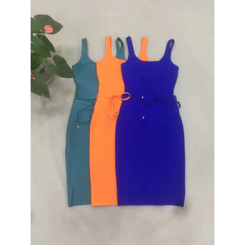 New Fashion Orange Blue Bandage Dress High Quality Rayon Spaghetti Strap Bodycon Summer Sexy Club Party Dress Vestidos Wholesale
New Fashion Orange Blue Bandage Dress High Quality Rayon Spaghetti Strap Bodycon Summer Sexy Club Party Dress Vestidos Wholesale