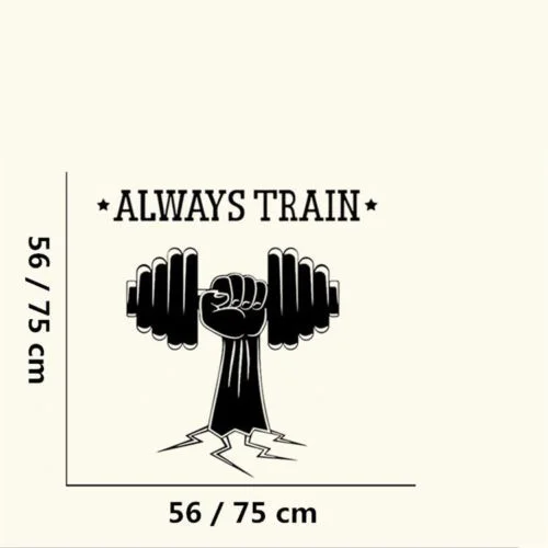 Always Train Quote Fitness Sports Gym Wall Decal Home Decor Art Vinyl Wall Sticker Kids Bedroom Decals DIY Mural Wallpaper LA067
Always Train Quote Fitness Sports Gym Wall Decal Home Decor Art Vinyl Wall Sticker Kids Bedroom Decals DIY Mural Wallpaper LA067