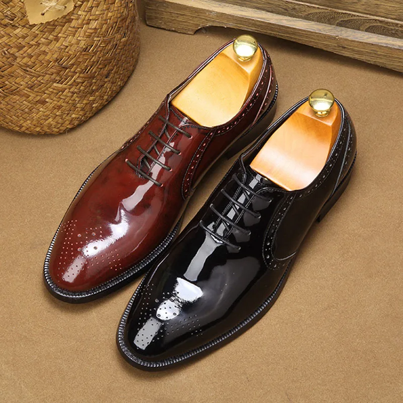 Cowhide Business High Quality Genuine Leather Shoes Men Lace-Up Business Men Shoes Men Dress Shoes mens casual shoes spring
Cowhide Business High Quality Genuine Leather Shoes Men Lace-Up Business Men Shoes Men Dress Shoes mens casual shoes spring