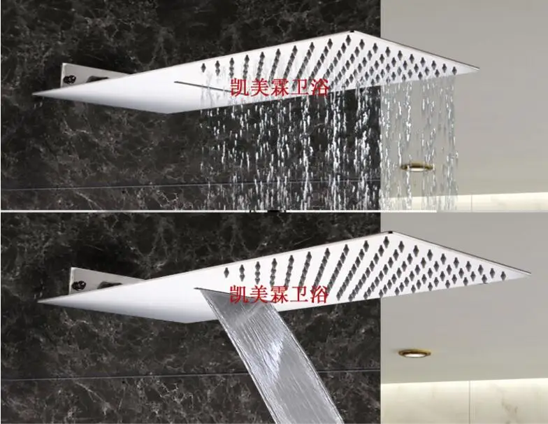 Luxury Dual Functions Waterfall Shower Head ultra-thin Big Rainfall Shower Head Wall Mounted Waterfall Rain Shower
Luxury Dual Functions Waterfall Shower Head ultra-thin Big Rainfall Shower Head Wall Mounted Waterfall Rain Shower