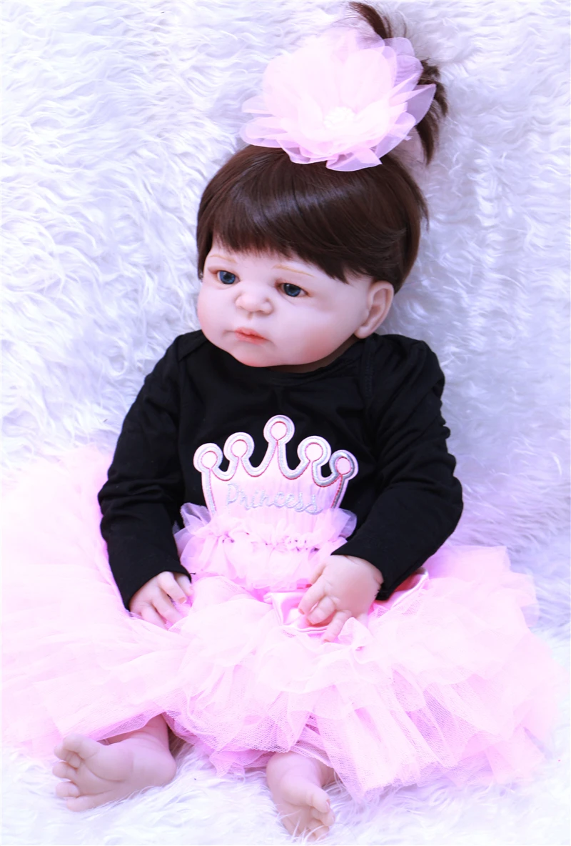 NPKCOLLECTION 55cm Full Silicone Reborn Girl Baby Doll Toys Realistic Newborn Princess Babies Doll Lovely Birthday Gift bonecas
NPKCOLLECTION 55cm Full Silicone Reborn Girl Baby Doll Toys Realistic Newborn Princess Babies Doll Lovely Birthday Gift bonecas