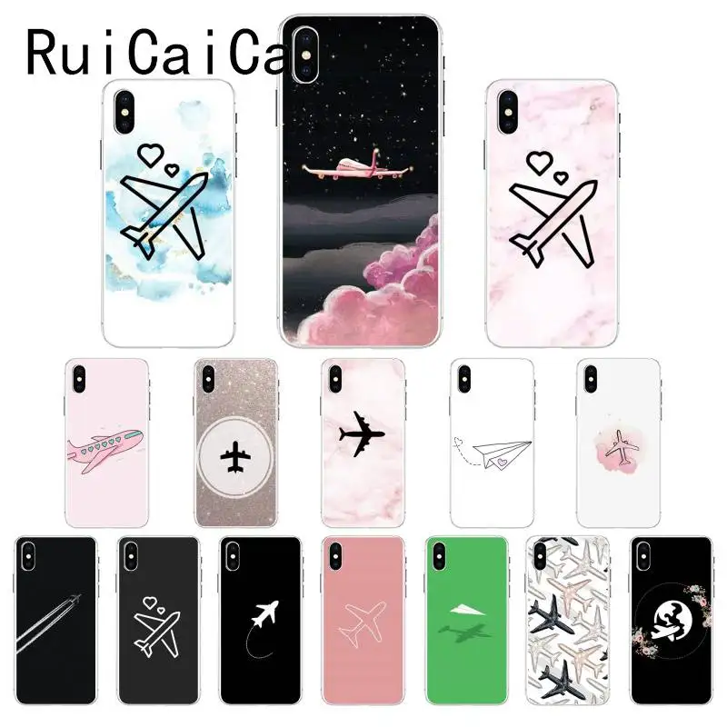 Новый чехол для телефона с мультяшным самолетом Ruicaica Fundas iPhone 8 7 6 6S Plus X XS MAX 5 5S SE XR