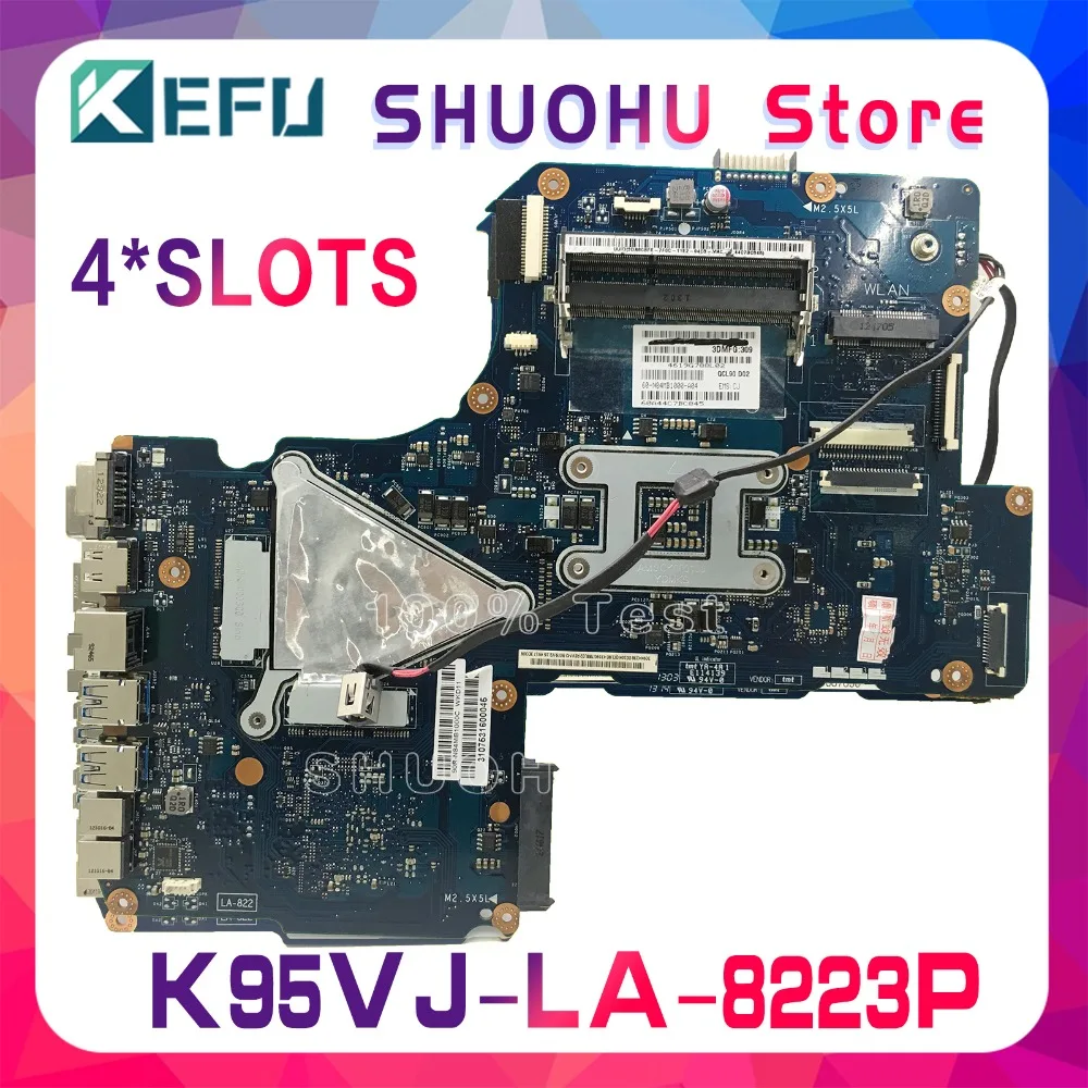 KEFU для ASUS QCL90 LA-8223P 4 слота K95VJ K95VM K95VB K95V GT630M/GT635M материнская плата ноутбука
