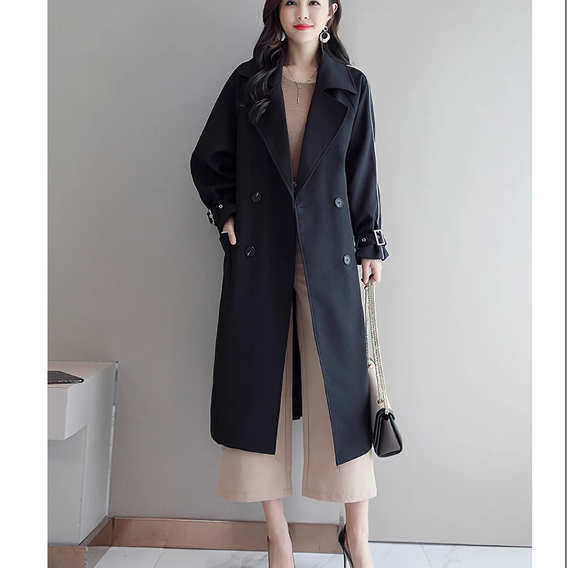 Bella philosophy England Style Trench women Classic Double Breasted Belt Embroidery Long Trench Lady Casual Business Outerwear
Bella philosophy England Style Trench women Classic Double Breasted Belt Embroidery Long Trench Lady Casual Business Outerwear