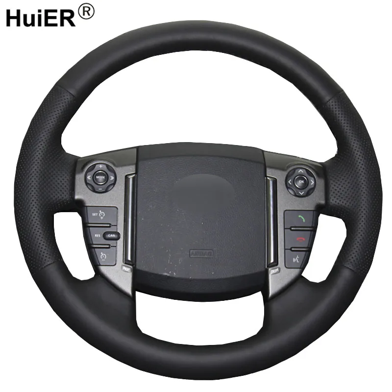 HuiER Hand Sewing Car Steering Wheel Cover Black Leather For Land Rover Discovery 4 2010-2016 Steering-wheel Auto Accessorie
HuiER Hand Sewing Car Steering Wheel Cover Black Leather For Land Rover Discovery 4 2010-2016 Steering-wheel Auto Accessorie