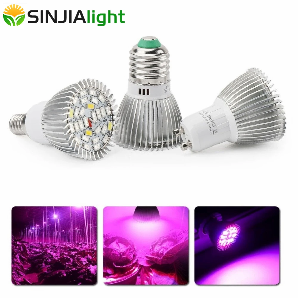 28W LED Grow Light Full Spectrum E27 E14 GU10 Fitolamp Plant Lamp for Indoor Plants flowers seeds houseplant growth grow box
28W LED Grow Light Full Spectrum E27 E14 GU10 Fitolamp Plant Lamp for Indoor Plants flowers seeds houseplant growth grow box