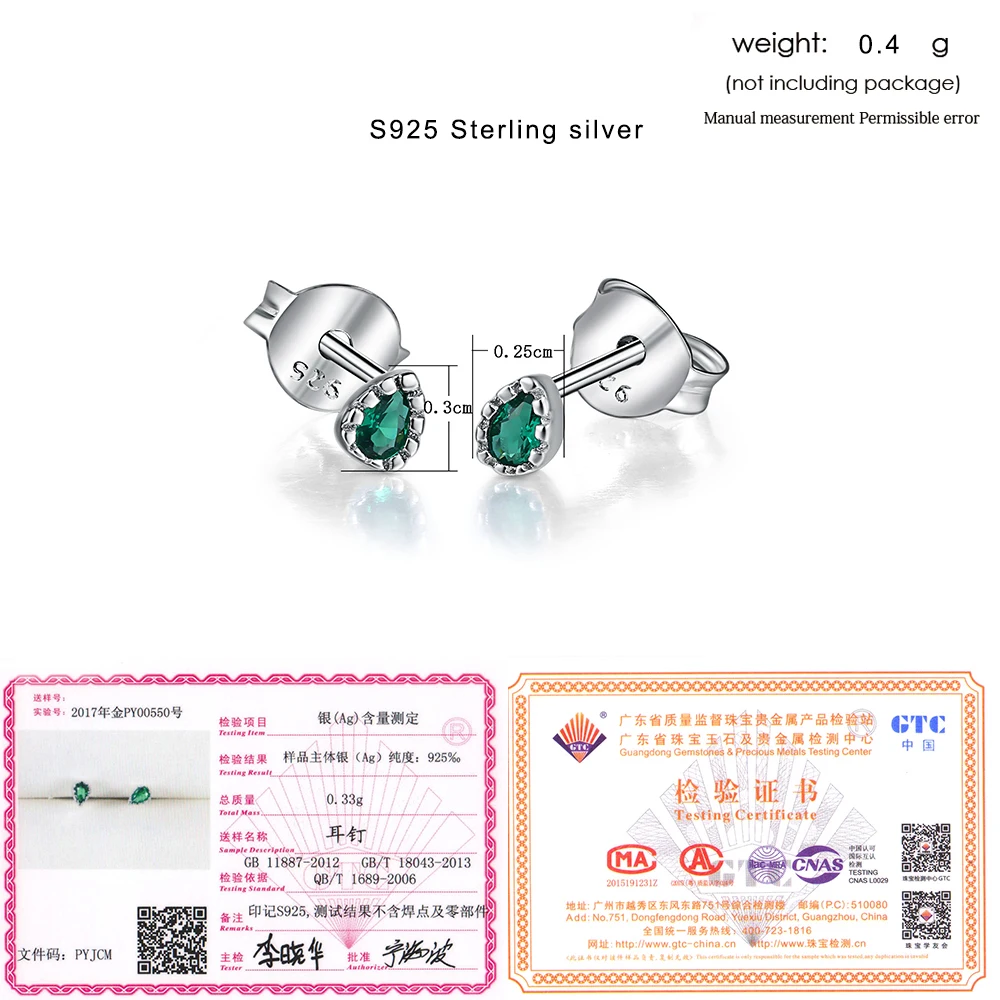 LAMOON Stud Earrings For Women 100% Real S925 Sterling Silver Water Drop Multicolor Fine Jewelry Girl Gift Aretes EY195 EY196
LAMOON Stud Earrings For Women 100% Real S925 Sterling Silver Water Drop Multicolor Fine Jewelry Girl Gift Aretes EY195 EY196