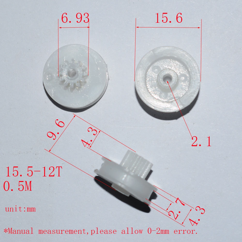 10/100p 12T 2.1mm hole OD 16mm plastic pulley gear dron rc car plane robot kids toys for boys diy baby accessories GP15.5-12T
10/100p 12T 2.1mm hole OD 16mm plastic pulley gear dron rc car plane robot kids toys for boys diy baby accessories GP15.5-12T