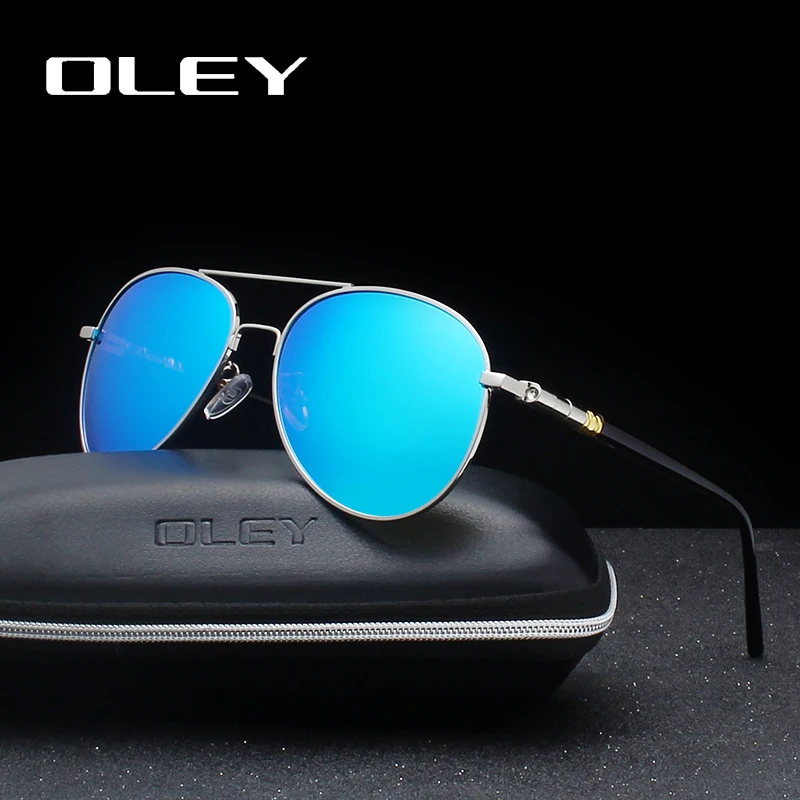 OLEY Brand Men's Sunglasses Polarized Classic Pilot Glasses Men Coating Mirror Glasses oculos Male Eyewear Accessories For Women
OLEY Brand Men's Sunglasses Polarized Classic Pilot Glasses Men Coating Mirror Glasses oculos Male Eyewear Accessories For Women