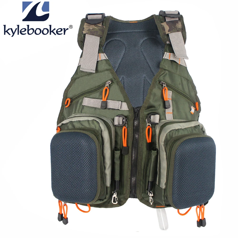 New Adjustable Men Fly Fishing Vest Pack Multifunction Pockets Outdoor Mesh Backpack Fish Accessory bag
New Adjustable Men Fly Fishing Vest Pack Multifunction Pockets Outdoor Mesh Backpack Fish Accessory bag