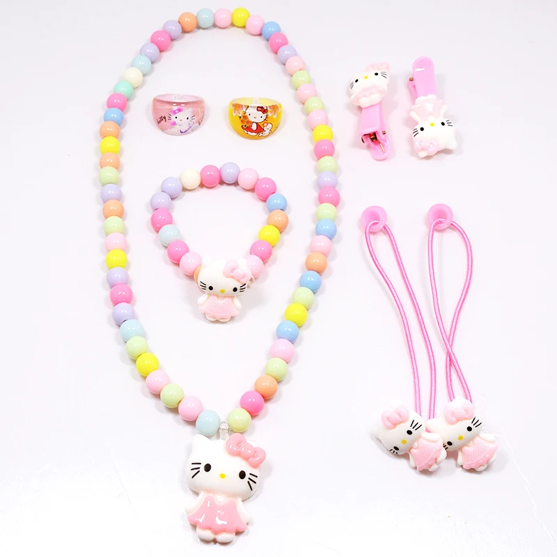 BXW высокое качество детский набор аксессуаров для волос hello kitty ювелирные изделия