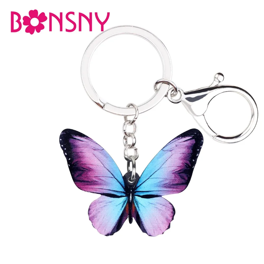 Bonsny Acrylic Purple Blue Butterfly Key Chains Keychains Rings Insect Jewelry For Women Girls Bag Purse Summer Charms Accessory
Bonsny Acrylic Purple Blue Butterfly Key Chains Keychains Rings Insect Jewelry For Women Girls Bag Purse Summer Charms Accessory