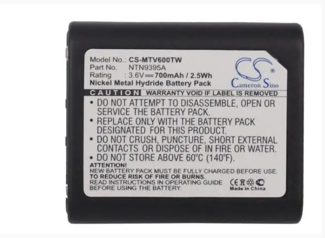 Cameron Sino 700mAh battery for MOTOROLA Talkabout T6000 T6200 T6210 T6220 T6250 T6400 T6500 T6500R 56318 NTN9395A
Cameron Sino 700mAh battery for MOTOROLA Talkabout T6000 T6200 T6210 T6220 T6250 T6400 T6500 T6500R 56318 NTN9395A