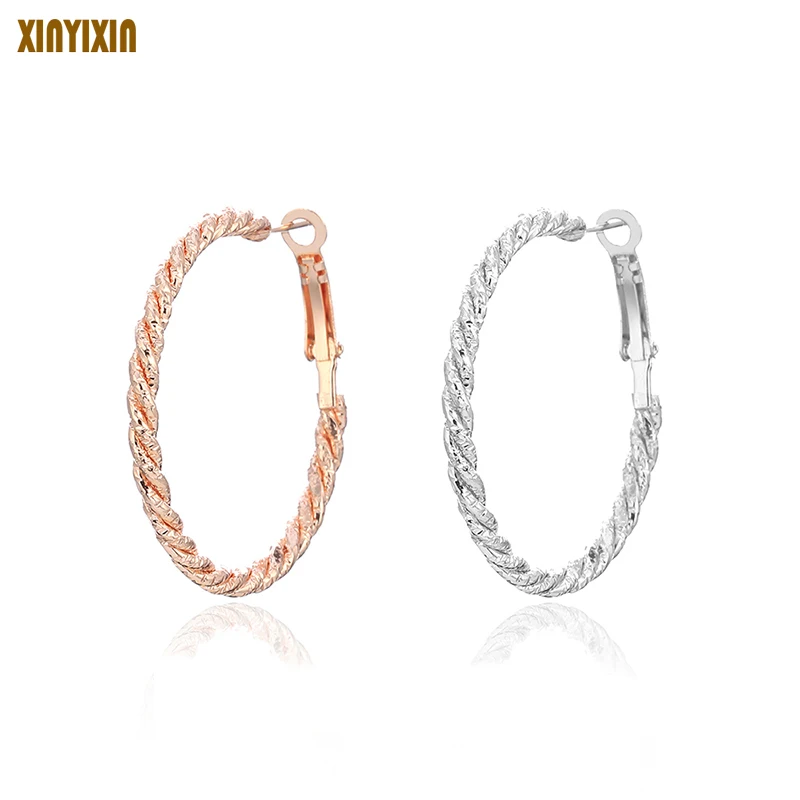 Simple Big Round Circle Earring for Women Elegant Statement Twist Gold Korea Style Earrings 2019 Fashion Jewelry Dress Accessory
Simple Big Round Circle Earring for Women Elegant Statement Twist Gold Korea Style Earrings 2019 Fashion Jewelry Dress Accessory