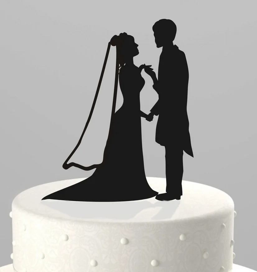 Wedding Cake Topper Silhouette Groom and Bride, Acrylic Cake Topper 10PCS/LOT free shipping
Wedding Cake Topper Silhouette Groom and Bride, Acrylic Cake Topper 10PCS/LOT free shipping