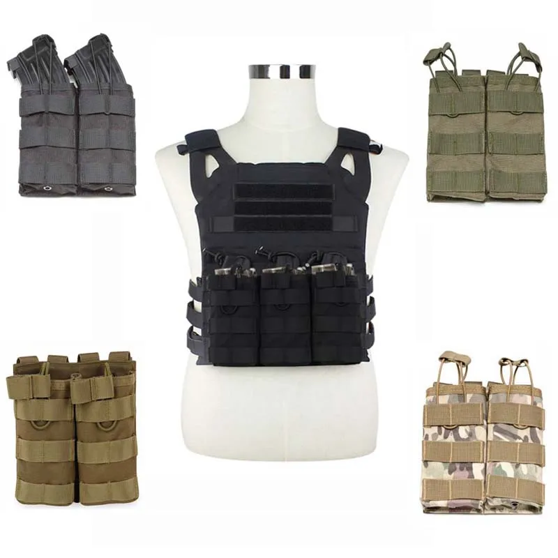 Nylon Tactical Triple Cartridge Bag Molle Vest Military Airsoft Sport Paintball Single/Double Magazine Pouch Hunting Accessories
Nylon Tactical Triple Cartridge Bag Molle Vest Military Airsoft Sport Paintball Single/Double Magazine Pouch Hunting Accessories