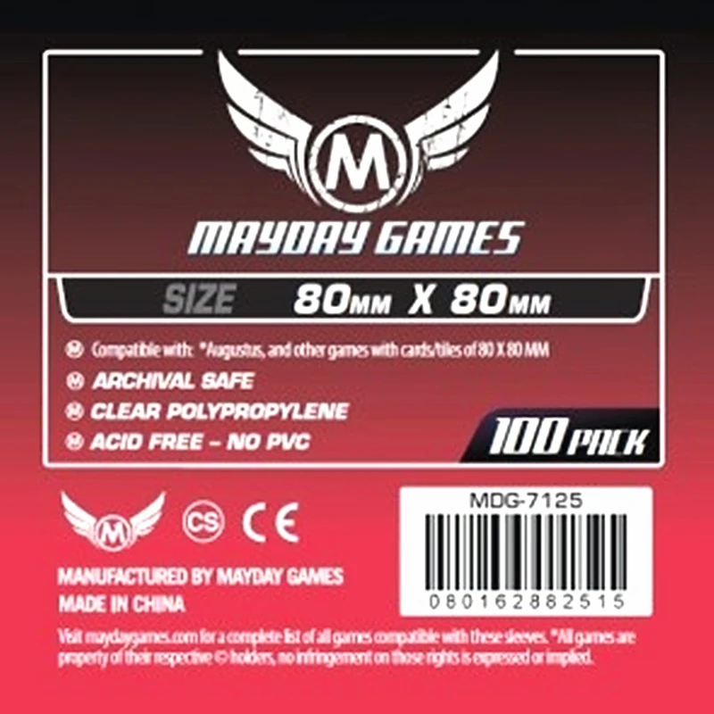 2 упаковки/партия, Защитные чехлы для карт MAYDAY 7125 для 80*80 мм
2 упаковки/партия, Защитные чехлы для карт MAYDAY 7125 для 80*80 мм