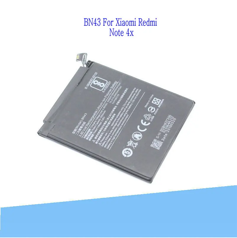 1x4100 мАч/15.8Wh BN43 / BN 43 Запасной Аккумулятор Bateria Batterij для Xiaomi Redmi Примечание 4X 4 X|Чехлы