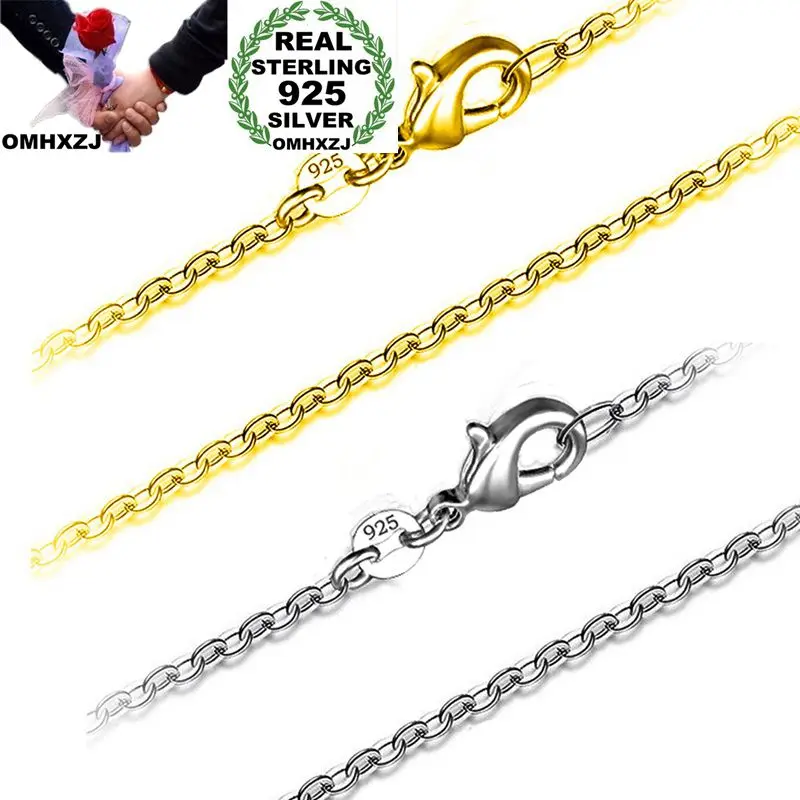 OMHXZJ Wholesale Personality Fashion OL Woman Girl Party Wedding Gift 1MM Cross Chain 925 Sterling Silver Chain Necklace NC192
OMHXZJ Wholesale Personality Fashion OL Woman Girl Party Wedding Gift 1MM Cross Chain 925 Sterling Silver Chain Necklace NC192