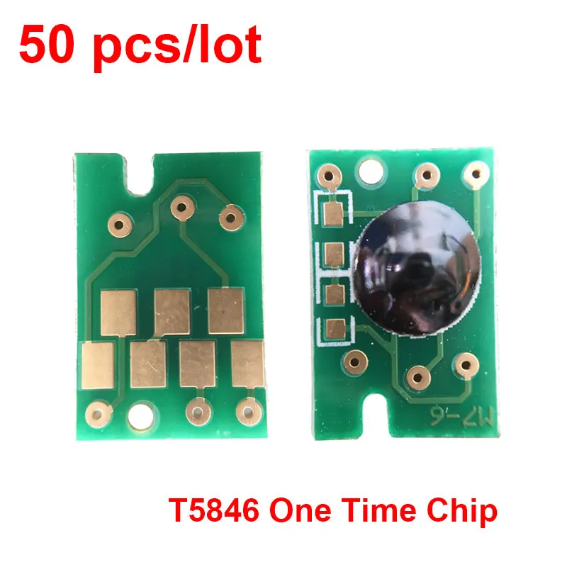 50 шт./лот новый совместимый картридж с один раз чип T5846 для Epson PictureMate PM225 PM300 PM200 PM240