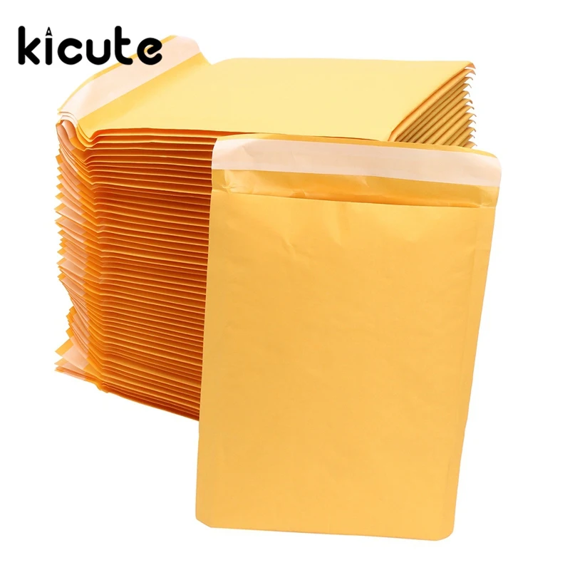 Kicute 50pcs/lot Yellow Brand New Kraft Bubble Mailers Padded Envelopes Shipping Bags Self Seal Business School Office Supplies
Kicute 50pcs/lot Yellow Brand New Kraft Bubble Mailers Padded Envelopes Shipping Bags Self Seal Business School Office Supplies